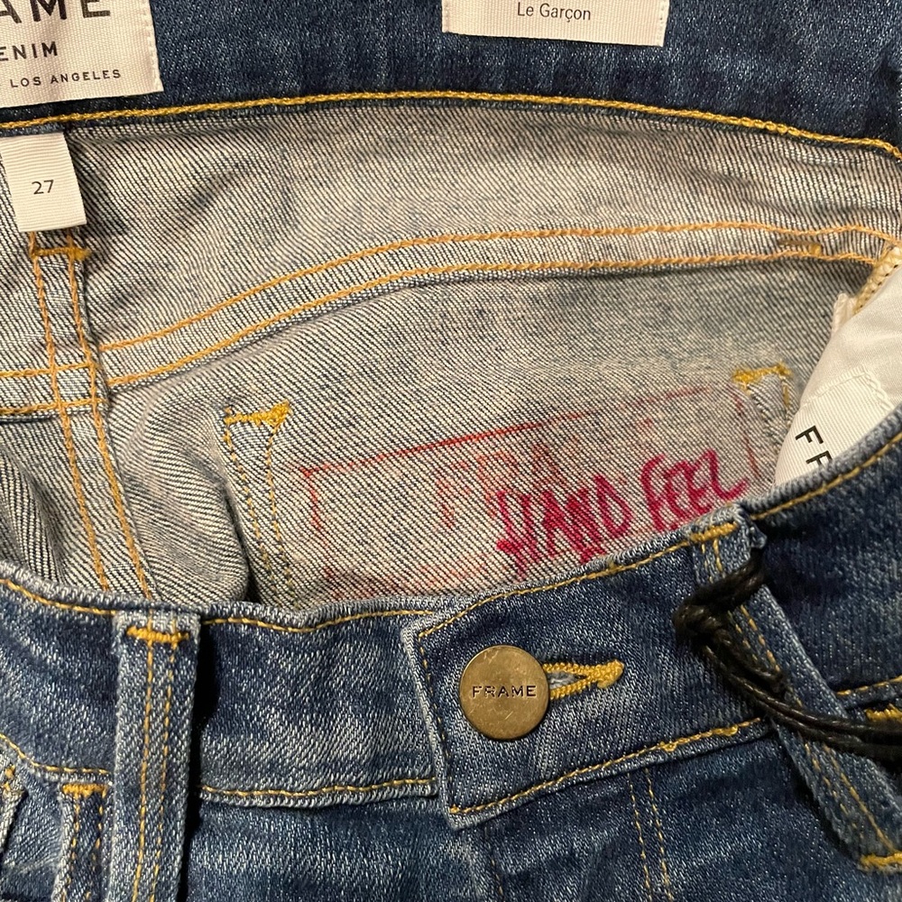 Closeout▪️Frame Le Garçon High Waist Boyfriend - Picture 4 of 5
